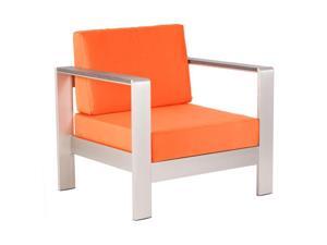 Zuo Cosmopolitan Outdoor Armchair Cushion in Orange Zuo Cosmopolitan Outdoor Armchair Cushion in Orange