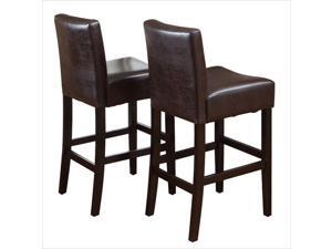 Trent Home 30" Rodriguez Bar Stools in Brown (Set of 2) Trent Home 30" Rodriguez Bar Stools in Brown (Set of 2)