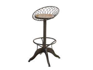 Trent Home 26" Olivia Bar Stool in Dark Silver Trent Home 26" Olivia Bar Stool in Dark Silver