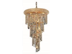 Elegant Lighting Spiral 16" 8 Light Elements Crystal Chandelier Elegant Lighting Spiral 16" 8 Light Elements Crystal Chandelier