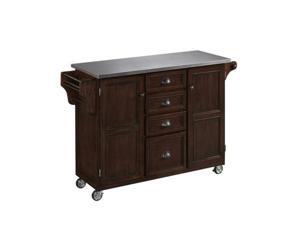 Home Styles Country Comfort Kitchen Cart in Aged Bourbon Home Styles Country Comfort Kitchen Cart in Aged Bourbon