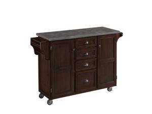 Home Styles Country Comfort Kitchen Cart in Aged Bourbon Home Styles Country Comfort Kitchen Cart in Aged Bourbon