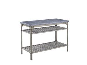 Home Styles Urban Style Kitchen Island in Aged Metal with Concrete Top Home Styles Urban Style Kitchen Island in Aged Metal with Concrete Top