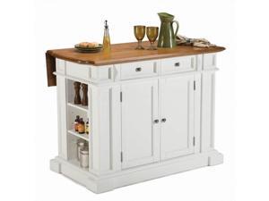 Home Styles Kitchen Island White & Distressed Oak Finish - 5002-94 Home Styles Kitchen Island White & Distressed Oak Finish - 5002-94