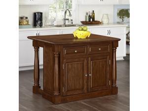 Home Styles Monarch Kitchen Island with Wood Top in Oak Home Styles Monarch Kitchen Island with Wood Top in Oak