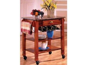 Bernards Marble Kitchen Island in Oak Bernards Marble Kitchen Island in Oak