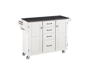 Home Styles Create-a-Cart White Finish Black Granite Top - 9100-1024 Home Styles Create-a-Cart White Finish Black Granite Top - 9100-1024