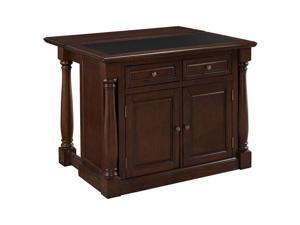 Home Styles Monarch Kitchen Island with Granite Top in Cherry Home Styles Monarch Kitchen Island with Granite Top in Cherry