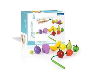 Guidecraft Manipulatives Count and Lace Fruit Guidecraft Manipulatives Count and Lace Fruit