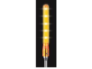 CHECKERS INDUSTRIAL PROD INC FSLED12-6-A Warning Whip Glo-Worm LED Light,Amber CHECKERS INDUSTRIAL PROD INC FSLED12-6-A Warning Whip Glo-Worm LED Light,Amber