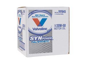 VALVOLINE Motor Oil, Full Synthetic, 32 Oz, 20W-50 VV945 VALVOLINE Motor Oil, Full Synthetic, 32 Oz, 20W-50 VV945