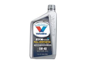 VALVOLINE Motor Oil, Full Synthetic, 32 oz., 5W-40 VV966 VALVOLINE Motor Oil, Full Synthetic, 32 oz., 5W-40 VV966
