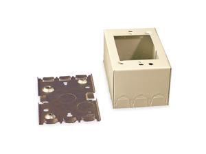 Steel Deep Switch and Receptacle Box For Use With 500 and 700 Raceways, Ivory Steel Deep Switch and Receptacle Box For Use With 500 and 700 Raceways, Ivory