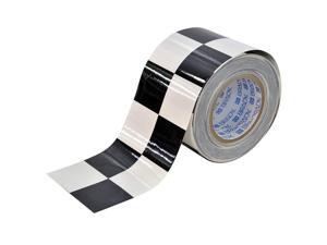 BRADY Aisle Marking Tape, 4In W, 100Ft L, Blk/Wht 121915 BRADY Aisle Marking Tape, 4In W, 100Ft L, Blk/Wht 121915