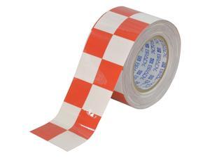 BRADY Aisle Marking Tape, 3In W, 100Ft L, Red/Wht 121917 BRADY Aisle Marking Tape, 3In W, 100Ft L, Red/Wht 121917