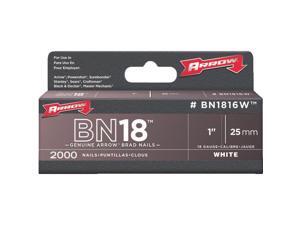 Arrow Fastener 1" White Brad BN1816WCS Arrow Fastener 1" White Brad BN1816WCS
