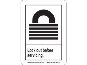 Safety Sign, 14 x 10 In., Self-Adhes. 45150 Safety Sign, 14 x 10 In., Self-Adhes. 45150