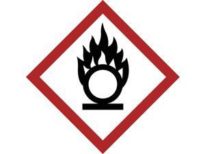 BRADY Label, GHS Oxidizing, Paper, 16/Sheet 118882 BRADY Label, GHS Oxidizing, Paper, 16/Sheet 118882