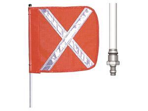 CHECKERS INDUSTRIAL PROD INC FS3X-QD-O Warning Whip,3 ft.,Includes Flag CHECKERS INDUSTRIAL PROD INC FS3X-QD-O Warning Whip,3 ft.,Includes Flag
