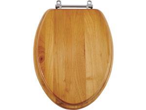 SIM Supply, Inc. Oak Elong Toilet Seat 10-007 SIM Supply, Inc. Oak Elong Toilet Seat 10-007