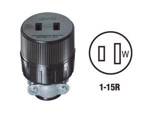 Leviton Black Cord Connector C30-00612-000 Leviton Black Cord Connector C30-00612-000