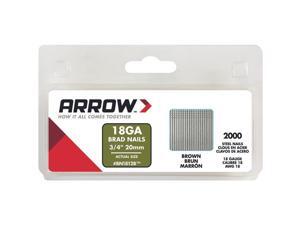 Arrow Fastener 3/4" Brown Brad BN1812BCS Arrow Fastener 3/4" Brown Brad BN1812BCS