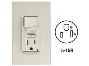 Leviton Ltal Tamper Gfci Switch C26-GFSW1-00T Leviton Ltal Tamper Gfci Switch C26-GFSW1-00T