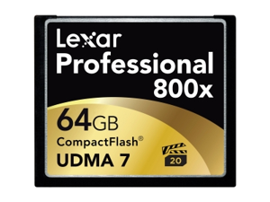 Lexar Professional 64GB Compact Flash (CF) Flash Card Model LCF64GCTBNA800 Lexar Professional 64GB Compact Flash (CF) Flash Card Model LCF64GCTBNA800
