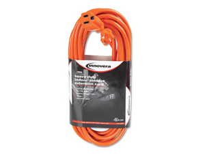 Innovera Indoor/Outdoor Extension Cord, 25 Feet, Orange Innovera Indoor/Outdoor Extension Cord, 25 Feet, Orange
