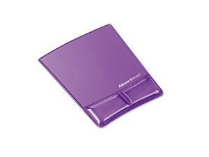 Mouse Pad w/Gel Wrist Support Microban Purple Mouse Pad w/Gel Wrist Support Microban Purple