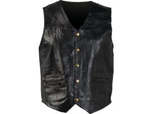 Giovanni Navarre Italian Stone Design Genuine Leather Vest Giovanni Navarre Italian Stone Design Genuine Leather Vest