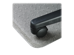 Lorell 02156 Economy Weight Chair Mat Carpeted Floor, 48" Length x 36" Width x 95 mil Thickness Overall - 12" Length x 25" Width Lip - Vinyl - Clear Lorell 02156 Economy Weight Chair Mat Carpeted Floor, 48" Length x 36" Width x 95 mil Thickness Overall - 12" Length x 25" Width Lip - Vinyl - Clear