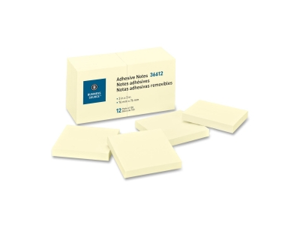 Adhesive Notes 100 Sheets 3"x3" 12/PK Yellow Adhesive Notes 100 Sheets 3"x3" 12/PK Yellow