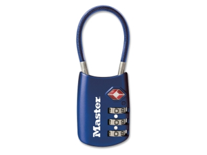 Master Lock 4688D Combination Padlock, Side, 3 Dial, Blue Master Lock 4688D Combination Padlock, Side, 3 Dial, Blue