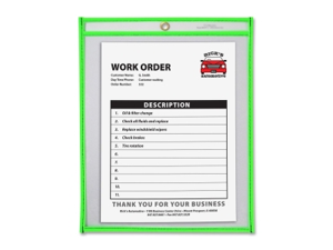 C-line Neon Colored Stitched Shop Ticket Holder 15 EA/BX C-line Neon Colored Stitched Shop Ticket Holder 15 EA/BX