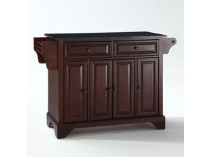 Crosley LaFayette Solid Black Granite Top Kitchen Island in Vintage Mahogany Crosley LaFayette Solid Black Granite Top Kitchen Island in Vintage Mahogany