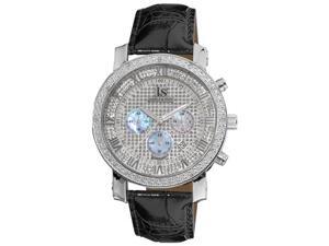 Joshua & Sons Men's Diamond Chronograph Strap Watch Joshua & Sons Men's Diamond Chronograph Strap Watch