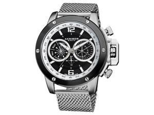 Akribos XXIV Men's Mesh Bracelet Multifunction Watch Akribos XXIV Men's Mesh Bracelet Multifunction Watch