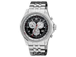 Akribos XXIV Men's Large Chronograph Bracelet Watch Akribos XXIV Men's Large Chronograph Bracelet Watch
