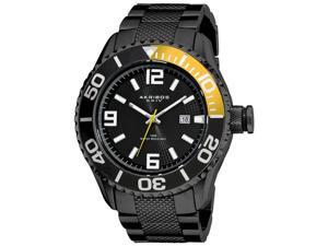 Akribos XXIV AK511BK Men's Black Dial Stainless Steel Diver Watch Akribos XXIV AK511BK Men's Black Dial Stainless Steel Diver Watch