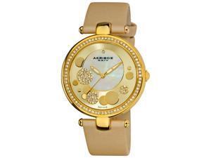 Akribos XXIV Women's Gold-tone Sunray/ Diamond Dial Quartz Strap Watch Akribos XXIV Women's Gold-tone Sunray/ Diamond Dial Quartz Strap Watch