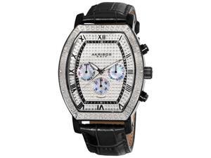Akribos XXIV Men's Multifunction Diamond Tonneau Swiss Quartz Watch Akribos XXIV Men's Multifunction Diamond Tonneau Swiss Quartz Watch