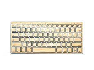Impecca KBB78BTB Bamboo Bluetooth Keyboard - Blue Impecca KBB78BTB Bamboo Bluetooth Keyboard - Blue