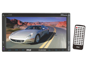 Pyle - 6.95'' Double-DIN Touchscreen Video DVD/MP4/MP3/CD Player With Hands-Free Bluetooth, GPS w/USA/Canada/Mexico Maps, USB/SD, Aux-In Pyle - 6.95'' Double-DIN Touchscreen Video DVD/MP4/MP3/CD Player With Hands-Free Bluetooth, GPS w/USA/Canada/Mexico Maps, USB/SD, Aux-In