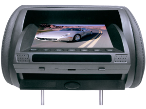 Pyle - Adjustable Hideaway Headrest 7'' TFT Video Monitor w/Built-In DVD/USB/SD Player & Wireless IR/FM Transmitter/ Built-in 32 Video Game System (GREY COLOR) (Refurbished) Pyle - Adjustable Hideaway Headrest 7'' TFT Video Monitor w/Built-In DVD/USB/SD Player & Wireless IR/FM Transmitter/ Built-in 32 Video Game System (GREY COLOR) (Refurbished)