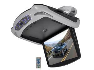 Pyle - 13.3'' Roof Mount TFT LCD Monitor Built In DVD/USB/SD Player w/ Wireless FM/IR Transmitter’s & Included 3 Color Skins (Gry/Blk/Tan) Pyle - 13.3'' Roof Mount TFT LCD Monitor Built In DVD/USB/SD Player w/ Wireless FM/IR Transmitter’s & Included 3 Color Skins (Gry/Blk/Tan)