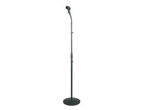 Universal Compact Base Microphone Stand with Adjustable & Pivotable Gooseneck Universal Compact Base Microphone Stand with Adjustable & Pivotable Gooseneck