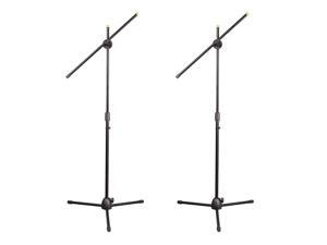 Universal Tripod Microphone Stands - Adjustable & Extendable set of 2 Universal Tripod Microphone Stands - Adjustable & Extendable set of 2