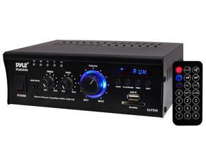 PyleHome - Mini 2x75 Watt Stereo Power Amplifier with USB/SD Card Readers, AUX, CD Inputs & LED Display PyleHome - Mini 2x75 Watt Stereo Power Amplifier with USB/SD Card Readers, AUX, CD Inputs & LED Display