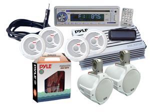 Pyle - Complete Marine Water Proof 6 Speaker CD/USB/Mp3/Combo w/ Stereo Cover (White) Pyle - Complete Marine Water Proof 6 Speaker CD/USB/Mp3/Combo w/ Stereo Cover (White)